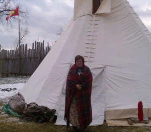 Chief Theresa Spence (detail). Photo by Regina Notarsandsnobelomonte Southwind